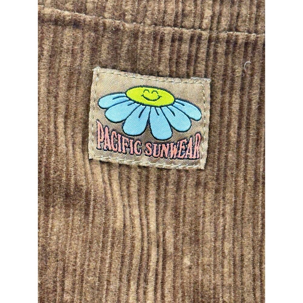 Pacsun Pants Womens Size 26 Brown Corduroy 90s Boyfriend Carpenter Baggy Grunge - Picture 12 of 13